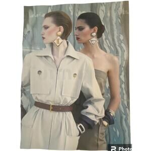 Saint Laurent Print Ad Campaign Spring 2024 8x10 Miu Miu Original Magazine